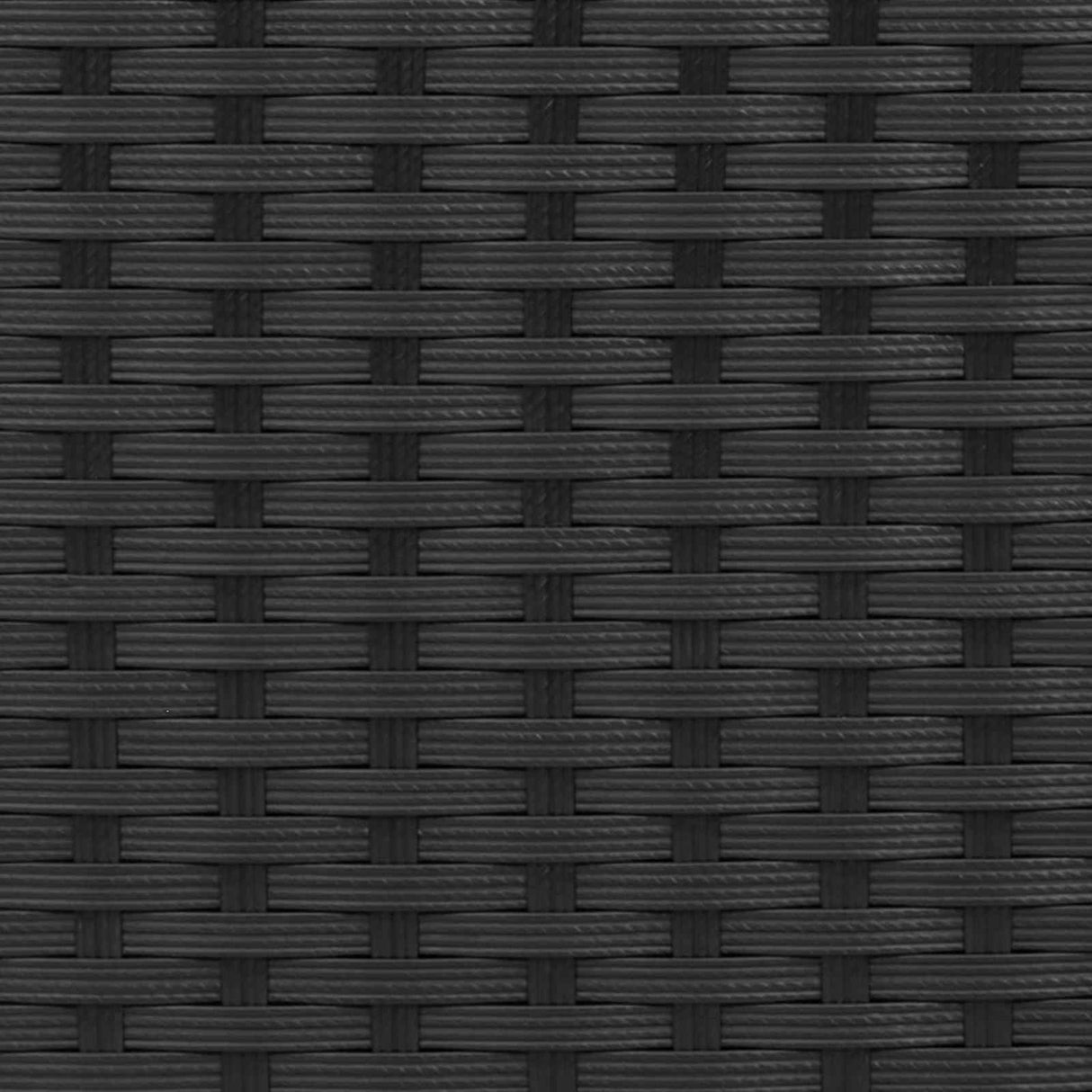 Outdoor Dining Set 9 pcs Black