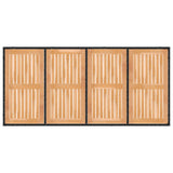Outdoor Dining Set 9 pcs Black