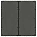 Outdoor Dining Set 5 pcs Black 90 x 90 x 75 cm Poly Rattan - Top-Down View