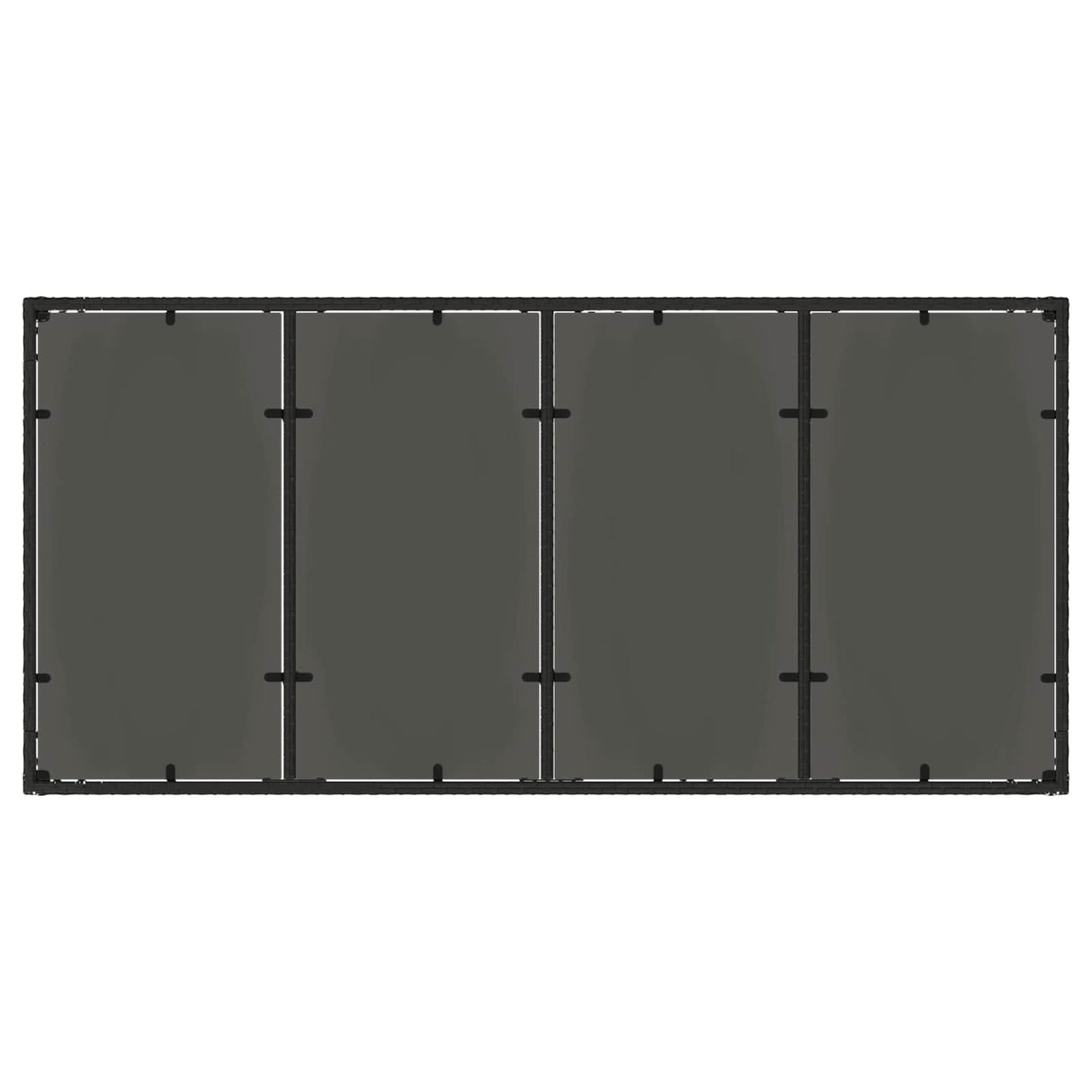 Outdoor Dining Set 7 pcs Black 190 x 90 x 75 cm Poly Rattan