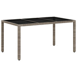 Outdoor Dining Set 5 pcs Light Grey and Dark Grey - Side View