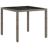 Outdoor Dining Set 3 pcs Light Grey and Dark Grey