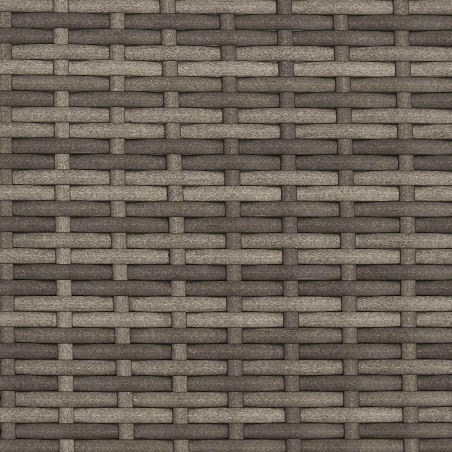 Outdoor Dining Set 7 pcs Light Grey and Dark Grey Poly Rattan