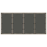Outdoor Dining Set 9 pcs Light Grey and Dark Grey