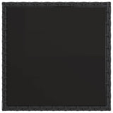 Garden Lounge Set 2 pcs Black PE Rattan and Powder-Coated Steel - 45-Degree Angle