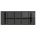Outdoor Dining Set 7 pcs Black 240 x 90 x 75 cm Poly Rattan