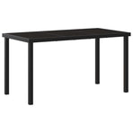 Outdoor Dining Set 5 pcs Black Poly Rattan