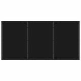 Outdoor Dining Set 5 pcs Black Poly Rattan