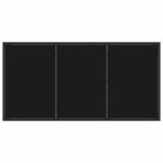 Outdoor Dining Set 5 pcs Black Poly Rattan