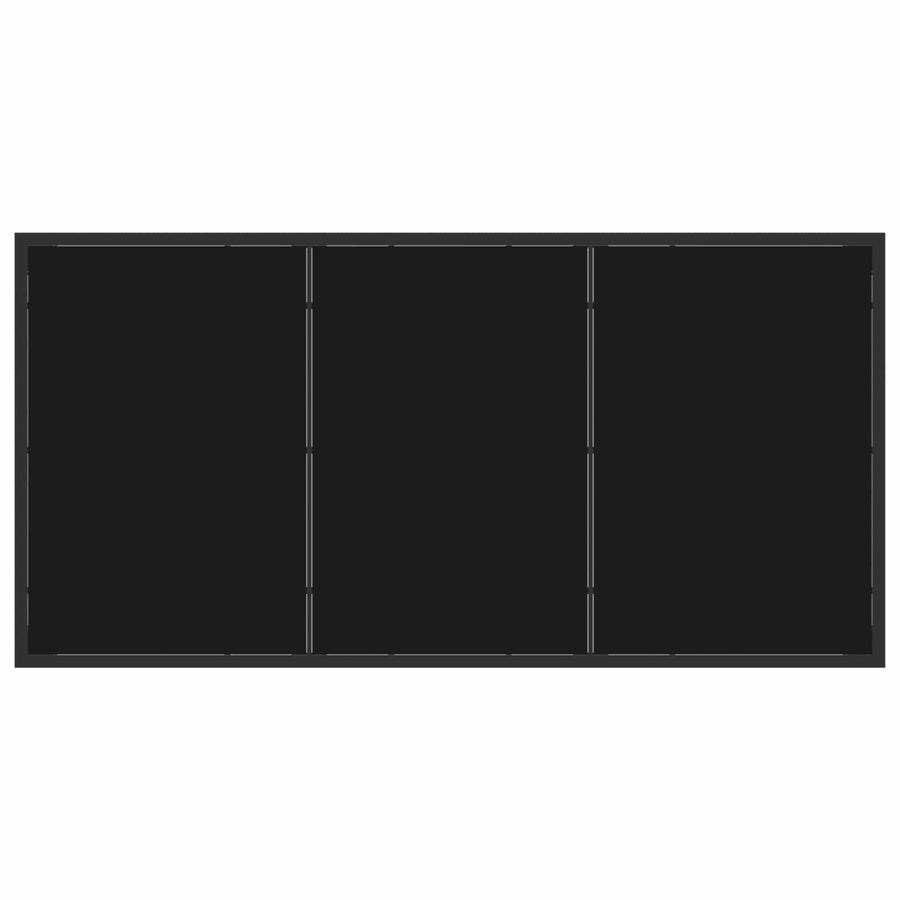 Outdoor Dining Set 5 pcs Black Poly Rattan