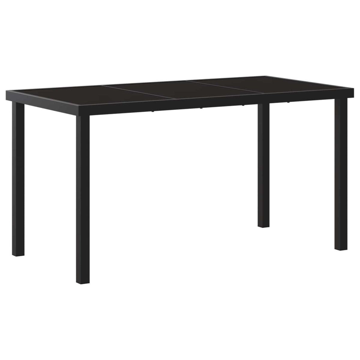 Outdoor Dining Set 7 pcs Black Poly Rattan