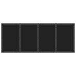 Outdoor Dining Set 9 pcs Black Poly Rattan