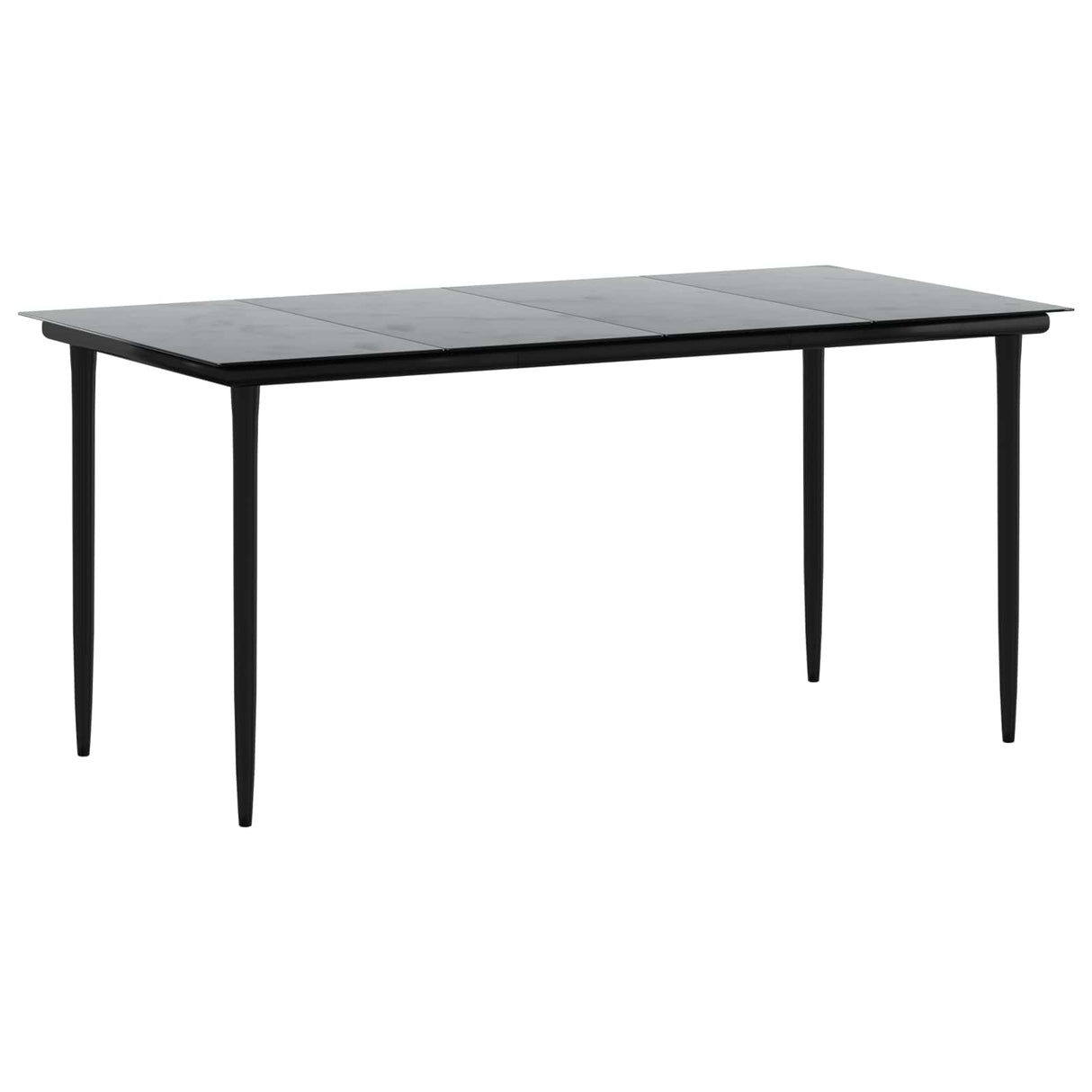Sofa Table Set 7 pcs PE Rattan and Powder-Coated Steel