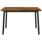 120 x 70 x 75 cm Solid Acacia Wood Natural and Black