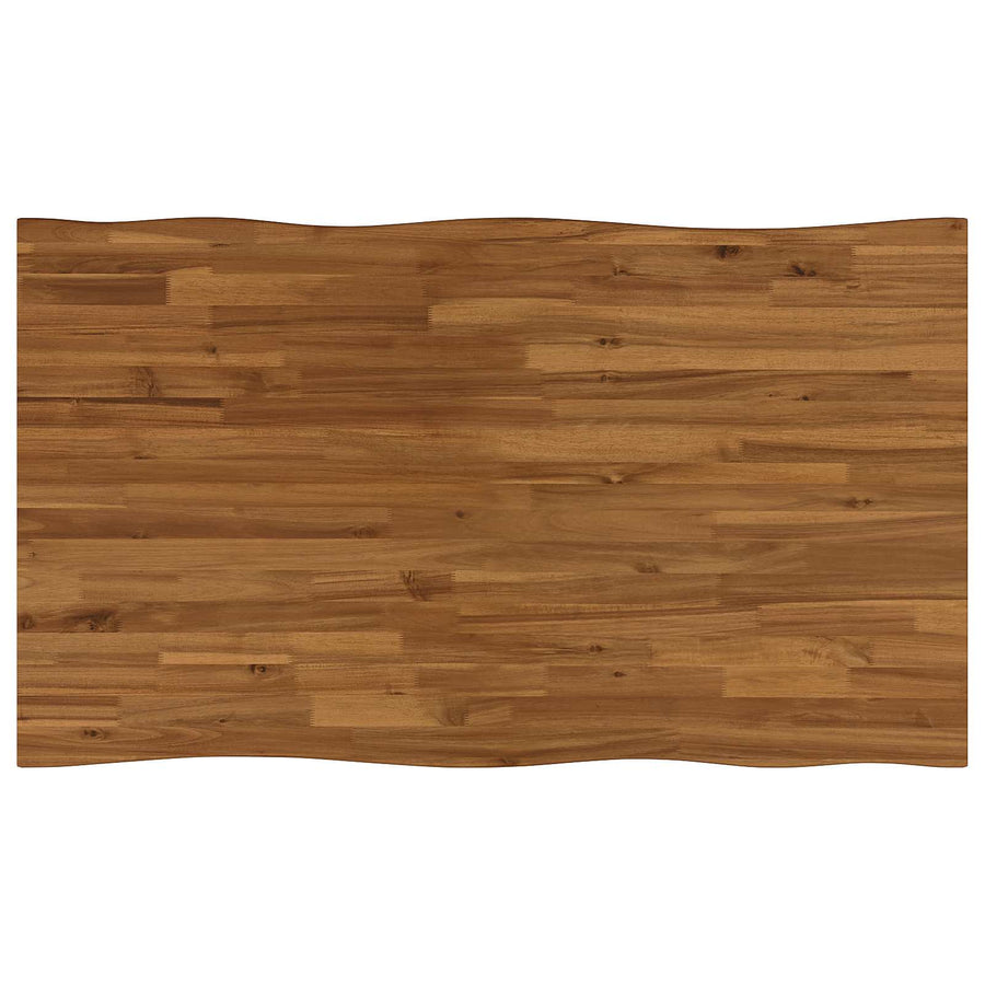 120 x 70 x 75 cm Solid Acacia Wood Natural and Black