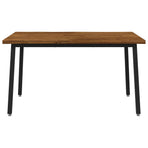 live edge dining table 120 x 90 x 75 cm Solid Acacia Wood