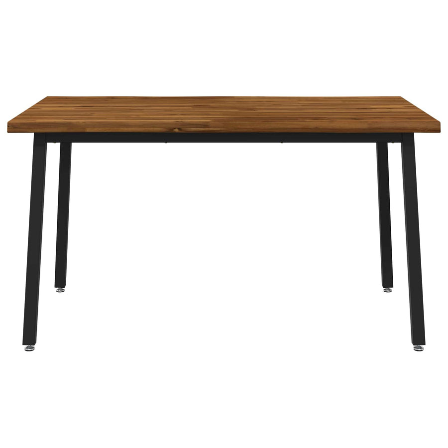 live edge dining table 120 x 90 x 75 cm Solid Acacia Wood