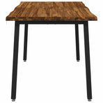 live edge dining table 120 x 90 x 75 cm Solid Acacia Wood