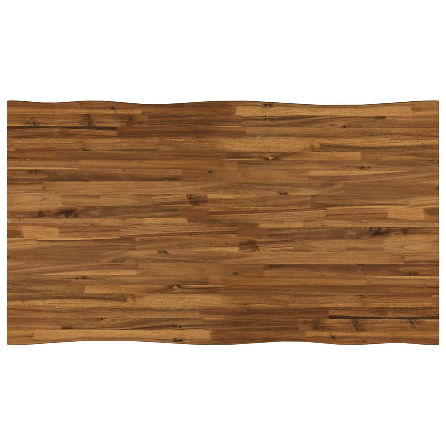 live edge dining table 120 x 90 x 75 cm Solid Acacia Wood