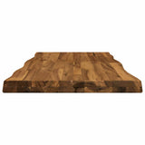 Rectangular Table Top 90 x 50 x 3.5 cm Rectangular Natural - Top-Down View