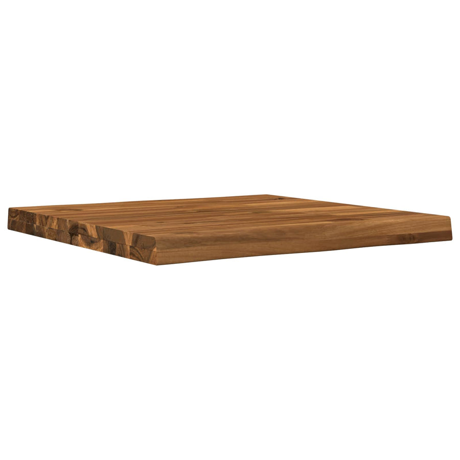 Rectangular Table Top 60 x 60 x 3.2 cm Square Solid Acacia Wood