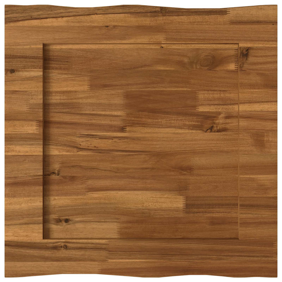 Rectangular Table Top 60 x 60 x 3.2 cm Square Solid Acacia Wood