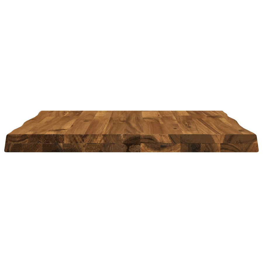 Rectangular Table Top 60 x 60 x 3.2 cm Square Solid Acacia Wood