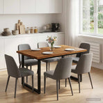 live edge dining table 110 x 55 x 75 cm Solid Acacia Wood
