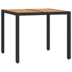 Outdoor Dining Set 3 pcs Black 90 x 90 x 75 cm