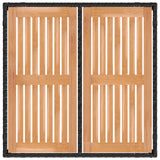Outdoor Dining Set 3 pcs Black