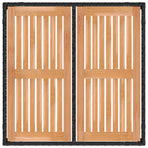 Outdoor Dining Set 5 pcs Black 90 x 90 x 75 cm