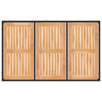 Outdoor Dining Set 5 pcs Black 150 x 90 x 75 cm