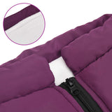 Dog Coat Purple L44 Fleece and Polyester - Close-Up Angle