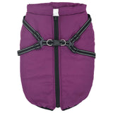 Dog Coat Purple L44 Fleece and Polyester - Front View