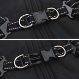 Dog Coat Black L24 Fleece and Polyester