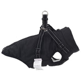 Dog Coat Black L24 Fleece and Polyester