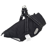 Dog Coat Black L36 Fleece and Polyester