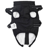 Dog Coat Black L40 Fleece and Polyester