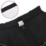 Dog Coat Black L44 Fleece and Polyester