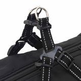 Dog Coat Black L44 Fleece and Polyester - Low Angle