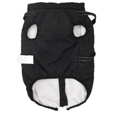 Dog Coat Black L44 Fleece and Polyester