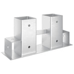 Firewood Stack Aid 12 pcs Silver 34 x 10 x 15 cm Steel