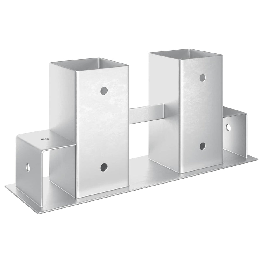 Firewood Stack Aid 12 pcs Silver 34 x 10 x 15 cm Steel