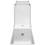 Firewood Stack Aid 12 pcs Silver 34 x 10 x 15 cm Steel