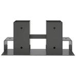 Firewood Stack Aid 2 pcs Anthracite 34 x 10 x 15 cm Steel