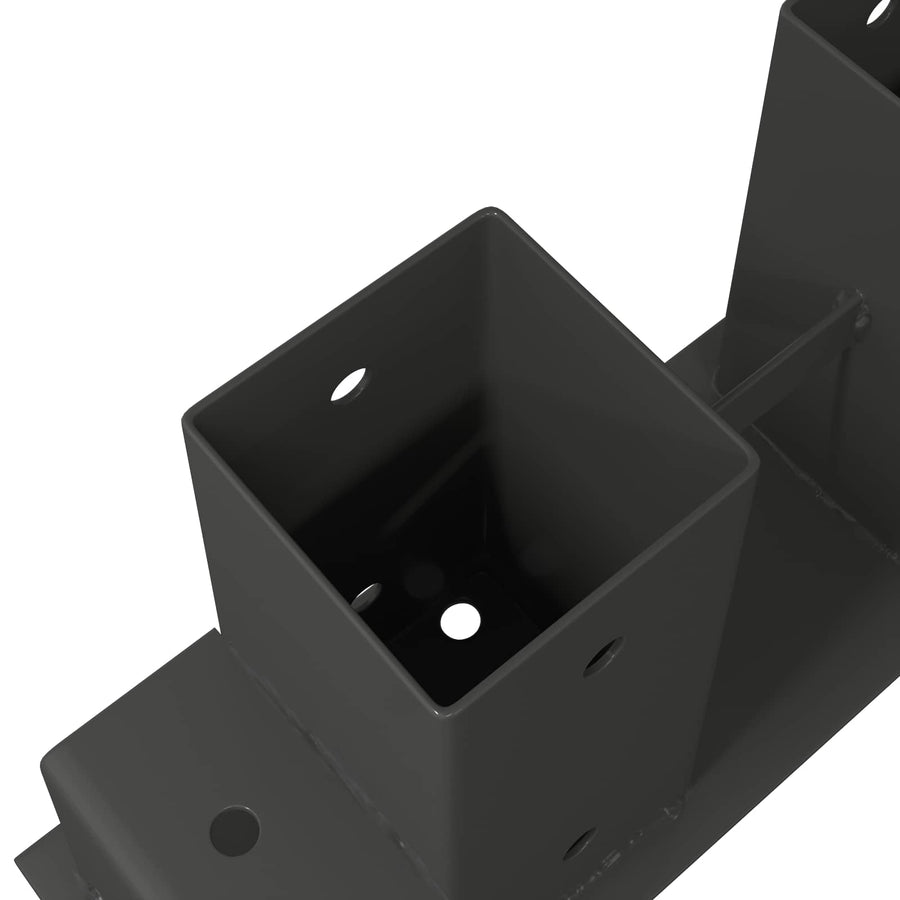 Firewood Stack Aid 4 pcs Anthracite 34 x 10 x 15 cm Steel