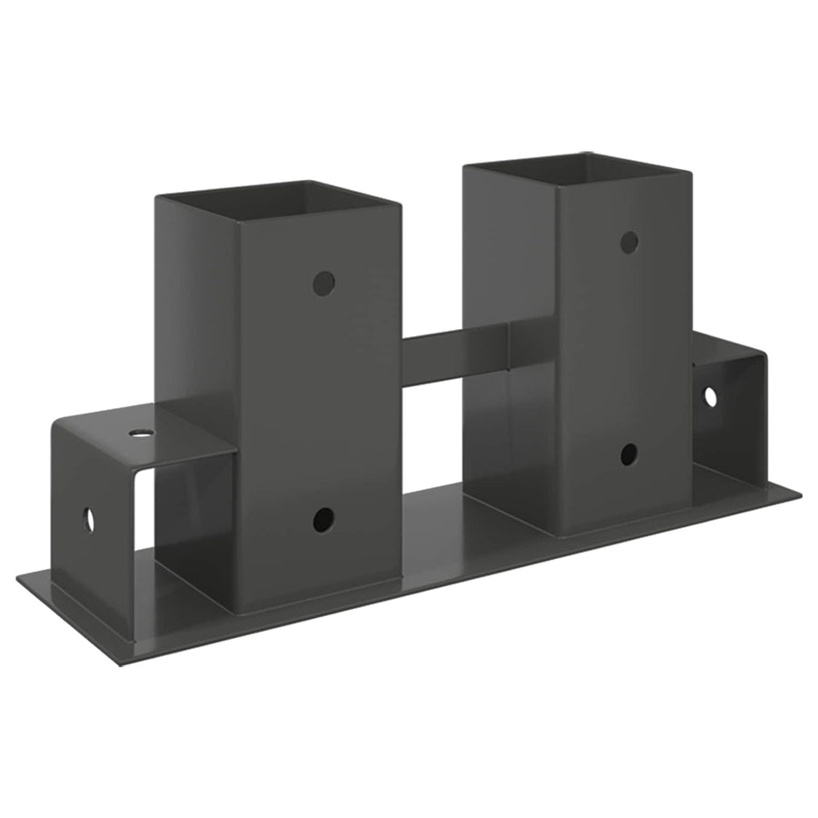 Firewood Stack Aid 12 pcs Anthracite 34 x 10 x 15 cm Steel