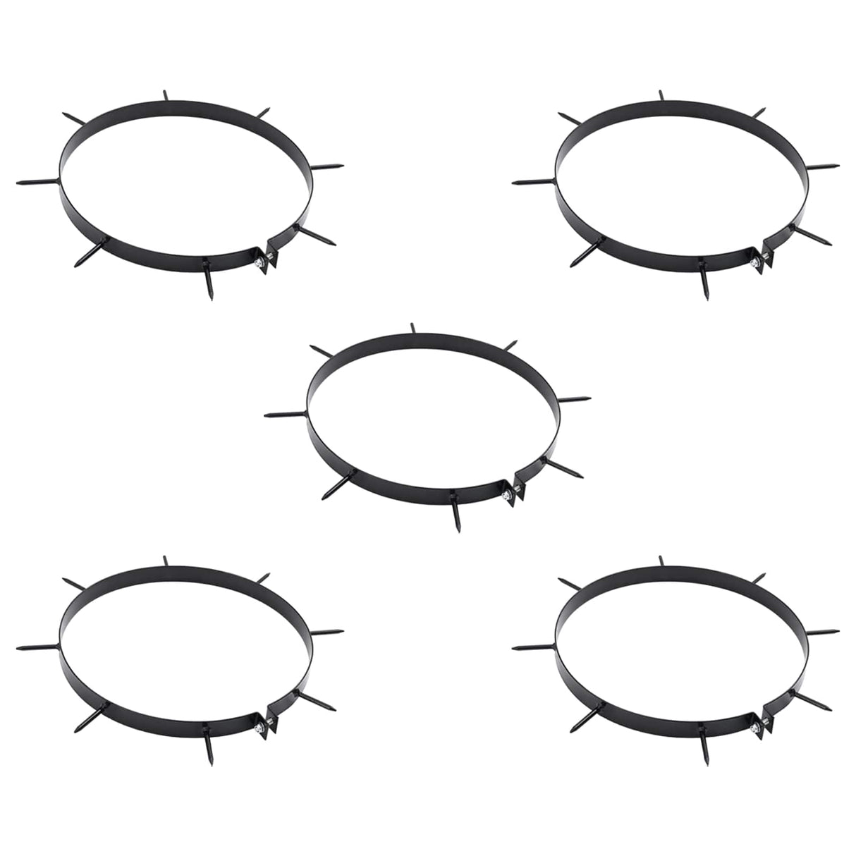 Lawn Aerator Clamp with Spikes 5 pcs Ø 30 cm Steel