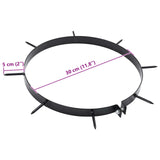 Lawn Aerator Clamp with Spikes 5 pcs Ø 30 cm Steel