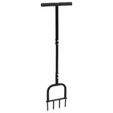 Lawn Aerator Tool Black 95 x 27 cm Plastic - Top-Down View